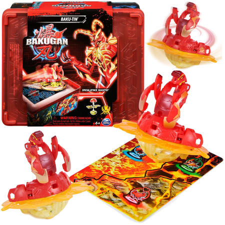 Bakugan Legends Baku-Tin pudełko puszka pojemnik Special Attack Mantid +karty