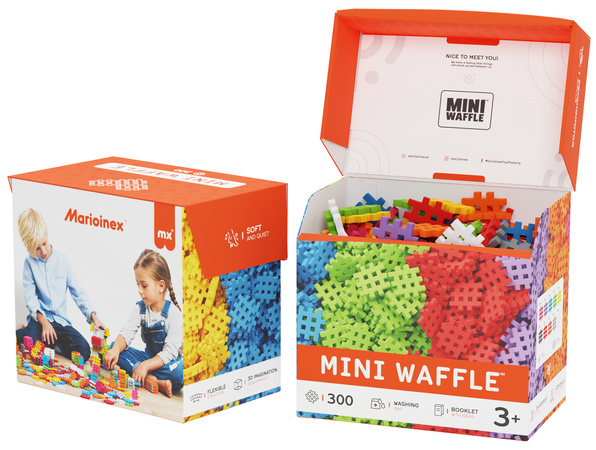 Klocki konstrukcyjne Mini Waffle zestaw 300 elementów Marioinex