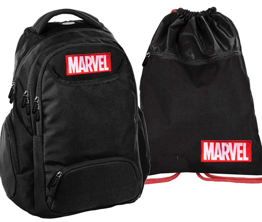 Paso Plecak i Worek Premium na buty Marvel Czarny