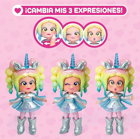 KookyLoos Rainbow laleczka Iris + jednorożec z włosami + akcesoria