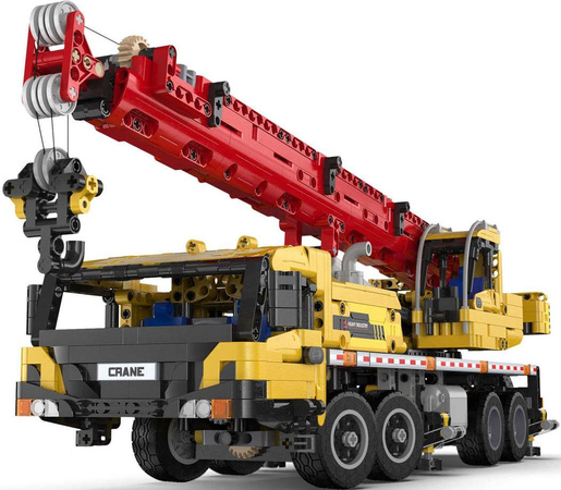Klocki Konstrukcyjne CaDA Zdalnie sterowana wielka ciężarówka Ruchomy Dźwig Żuraw Pojazd budowlany z napędem Power System RC 1831 elementów
