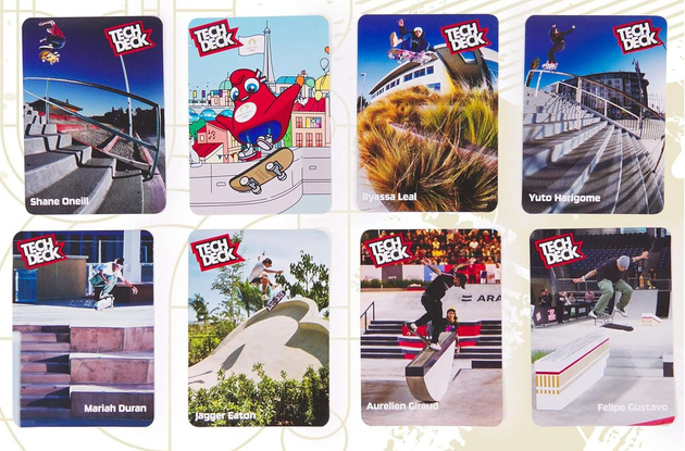 Tech Deck zestaw Competition Legends Paris 2024 8 deskorolek +akcesoria