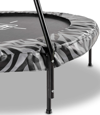 Trampolina dla dzieci Tiggy Junior z poręczą 140 cm czarna/szara