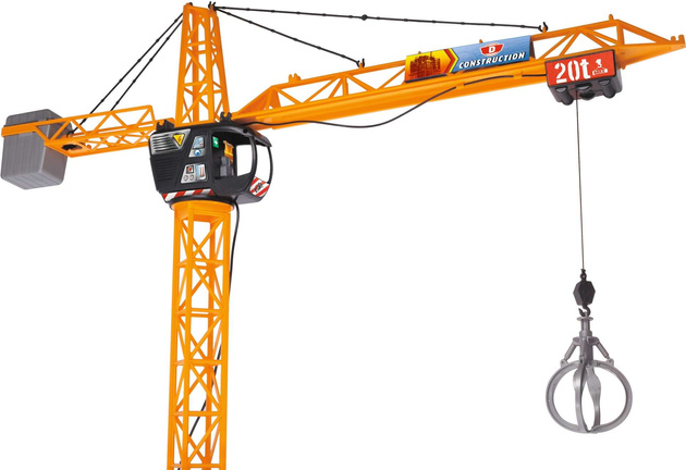 OUTLET Mega Crane Dźwig Żuraw z dźwiękiem zdalnie sterowany 120 cm + pilot WADLIWY