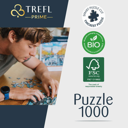Puzzle 1000 Wieża Eiffla, Paryż, Francja Unlimited Fit Technology
