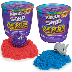 Kinetic Sand Surprise Wild Critters - 2 szt zestaw niespodzianka - piasek, foremka, figurka