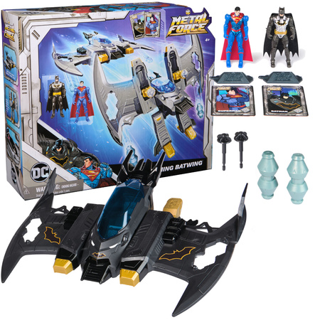 DC Comics Zestaw Metal Force Transforming Batwing Batman Superman Mech 30cm