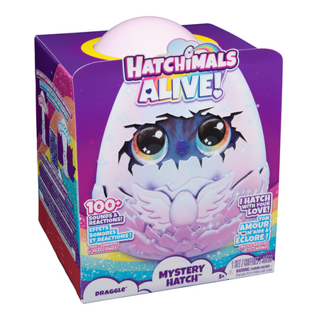 HATCHIMALS ALIVE MAGICZNE JAJKO NIESPODZIANKA + HATCHIMALS ALIVE! 6 FIGUREK W JAJKACH + AKCESORIA