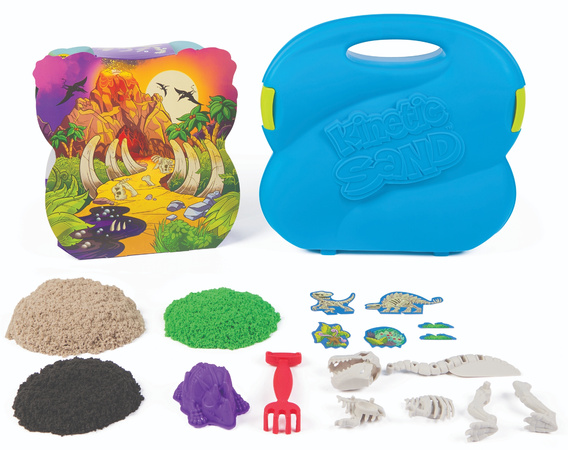 Piasek Kinetyczny Wykopalisko Dinozaurów T-rex Ze Szkieletem + Akcesoria Kinetic Sand