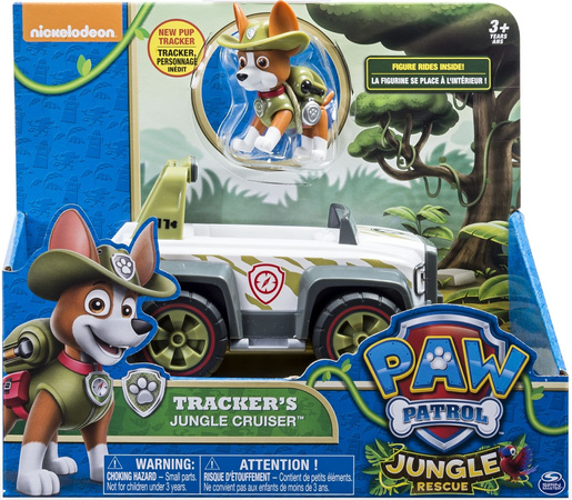 Spin Master Psi Patrol Tracker Jeep Pojazd z figurką Jungle