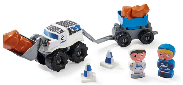 Abrick Klocki Baza kosmiczna z rakietą 3 figurki + 2 pojazdy