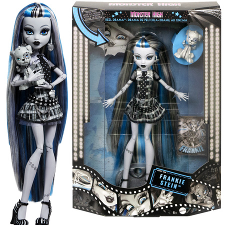 Lalka Monster High Frankie Stein Reel Drama 26 cm + akcesoria