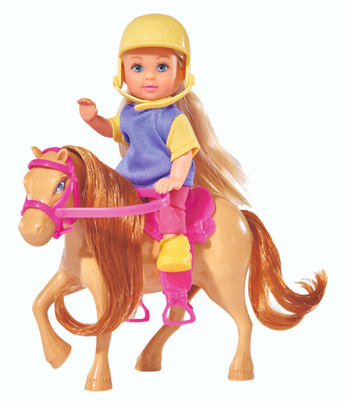 Lalki Steffi i Evi z konikiem kucyk