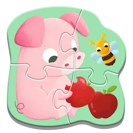 Puzzle dla najmłodszych 4w1 Bobaskowe zwierzątka Moje pierwsze puzzle Trefl