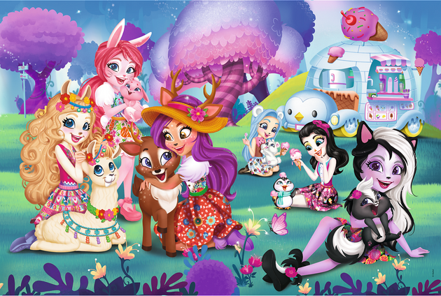 Trefl 14315 Puzzle Maxi Wesoły świat Enchantimals