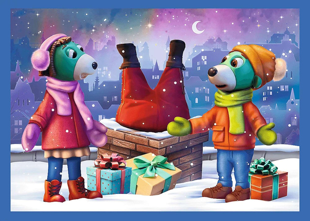 Trefl Puzzle 4w1 U Treflików pada śnieg Układanki dla Najmłodszych 3+