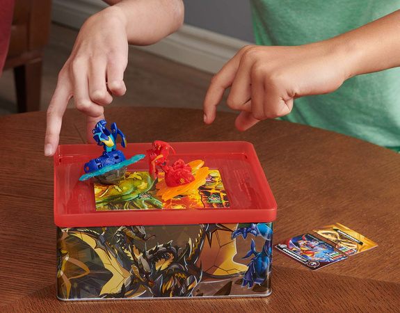 Bakugan Legends Baku-Tin pudełko puszka pojemnik Special Attack Mantid +karty