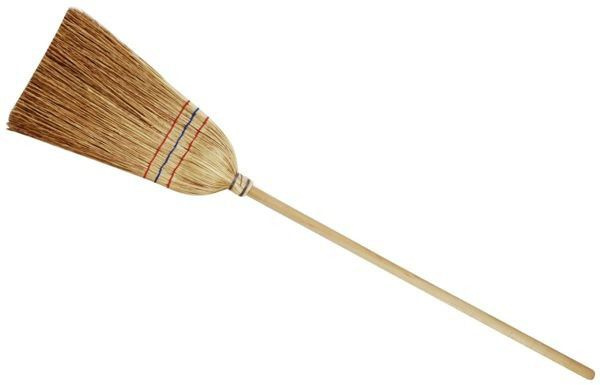 Klein 6642 Słomiana miotła z drewnianym trzonkiem