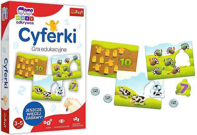 Edukacyjna gra liczna Mały Odkrywca Cyferki