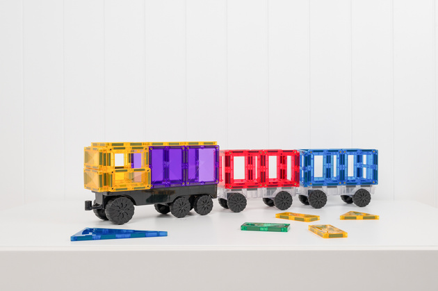 CONNETIX Rainbow Transport Pack Kreatywne klocki magnetyczne 50 elementów