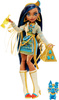 Zestaw Monster High Cleo de Nile mumia duża lalka 30 cm + akcesoria pupil ubrania Straszyceum