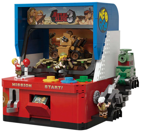 Klocki konstrukcyjne Pantasy Maszyna do gry arcade Metal Slug 3 Neogeo 1585 elementów