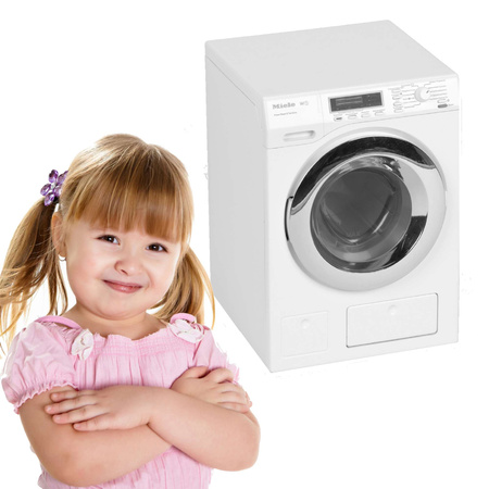 Duża Pralka automatyczna Miele na wodę obracany bęben z dźwiękiem dla dzieci 26 cm Klein