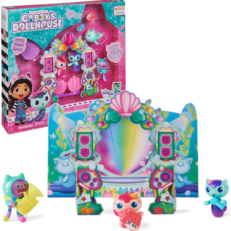 Koci Domek Gabi Zestaw Kotlantyda Mermaid-lantis Gabby's Dollhouse figurki + akcesoria
