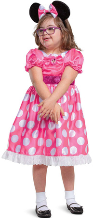 Strój karnawałowy Disney Myszka Minnie dostosowany do dzieci z niepełnosprawnością 109-123 cm (5-6 lat)