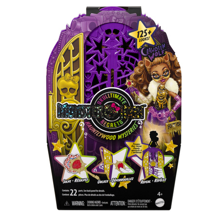 Monster High Zestaw Lalka Clawdeen Wolf 28 cm + akcesoria niespodzianki Straszyceum