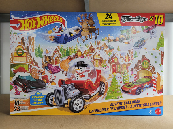 OUTLET Hot Wheels Kalendarz Adwentowy 24 elementów USZKODZONE OPAKOWANIE