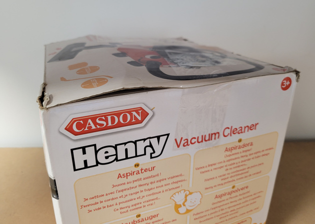 OUTLET Casdon Henry Little Helper Zabawkowy odkurzacz dla dzieci WADLIWY