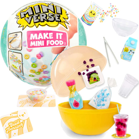 Kula Mini Verse Make It Mini Food Cafe Seria, składniki spożywcze i akcesoria