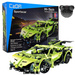 Klocki konstrukcyjne CaDA Zdalnie sterowane auto 32 cm Samochód zielony Sportscar 453 elementy RC