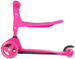 Evo Regulowana Trójkołowa Hulajnoga dla Dzieci 2w1 Jeździk Cruiser z Siedziskiem Różowy