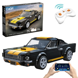 Klocki konstrukcyjne CaDA wyścigówka Samochód wyścigowy zdalnie sterowany Shelby GT 350H Auto sportowe 291 elementów RC