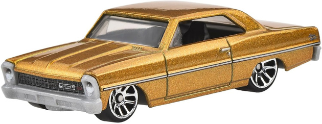 Hot Wheels Fast & Furious auto 1966 Chevy Nova Silver Series 7,5 cm