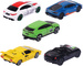 Zestaw 5 metalowych pojazdów Wyścigówki Włoskie resoraki Dream Cars Alfa Romeo Lamborghini na prezent