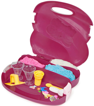 Kinetic Sand Scents Walizka Zestaw Lodziarnia pachnący piasek kinetyczny + akcesoria