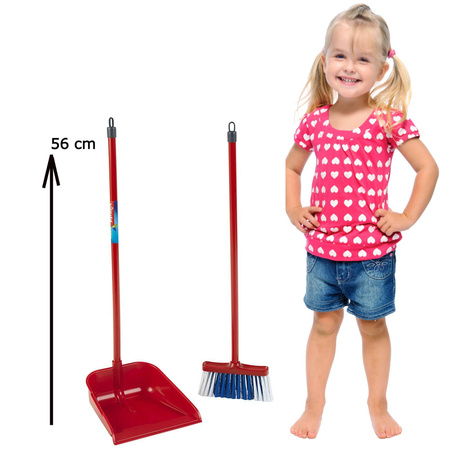 Zestaw do sprzątania Szufelka z kijem i miotła Vileda dla dzieci Klein 6744