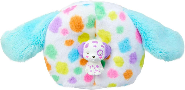 Barbie Cutie Reveal Lalka Dalmatyńczyk niespodzianka w kostiumie pieska + figurka i akcesoria