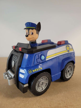 OUTLET Psi Patrol Chase Radiowóz Zdalnie sterowany Pojazd Samochód Auto Wóz policyjny + pilot RC PO ZWROCIE