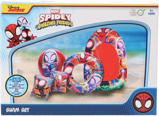 Zestaw do pływania Spidey i super-kumple ponton koło piłka rękawki