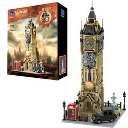 Klocki konstrukcyjne Pantasy Steampunk Wieża Zegarowa Big Ben 2424 elementy