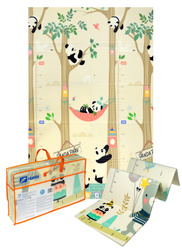 Mata Piankowa Edukacyjna Duża Składana 120x180 Xpe Zwierzątka Panda