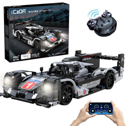 Klocki konstrukcyjne CaDA Zdalnie sterowane duże auto sportowe 31 cm Samochód GT Sport Car 427 elementów RC Światło LED Dual Mode