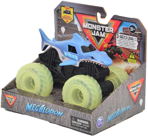 Monster Jam Pojazd z podświetlanymi kołami 1:43 Megalodon
