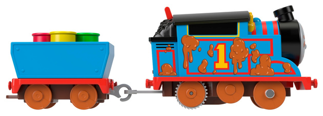 Zestaw Tomek i Przyjaciele Błotna Przygoda Tomka lokomotywa z napędem + tory