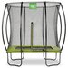 Trampolina ogrodowa z siatką zabezpieczającą Silhouette 153x214 cm zielona