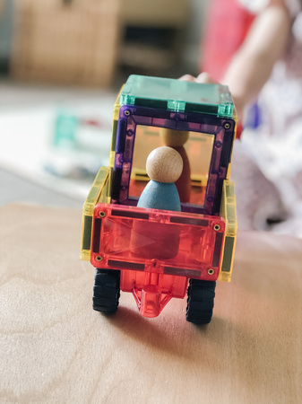 CONNETIX Rainbow Motion Pack Kreatywne klocki magnetyczne 24 elementy